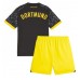 Baby Fußballbekleidung Borussia Dortmund Auswärtstrikot 2023-24 Kurzarm (+ kurze hosen)